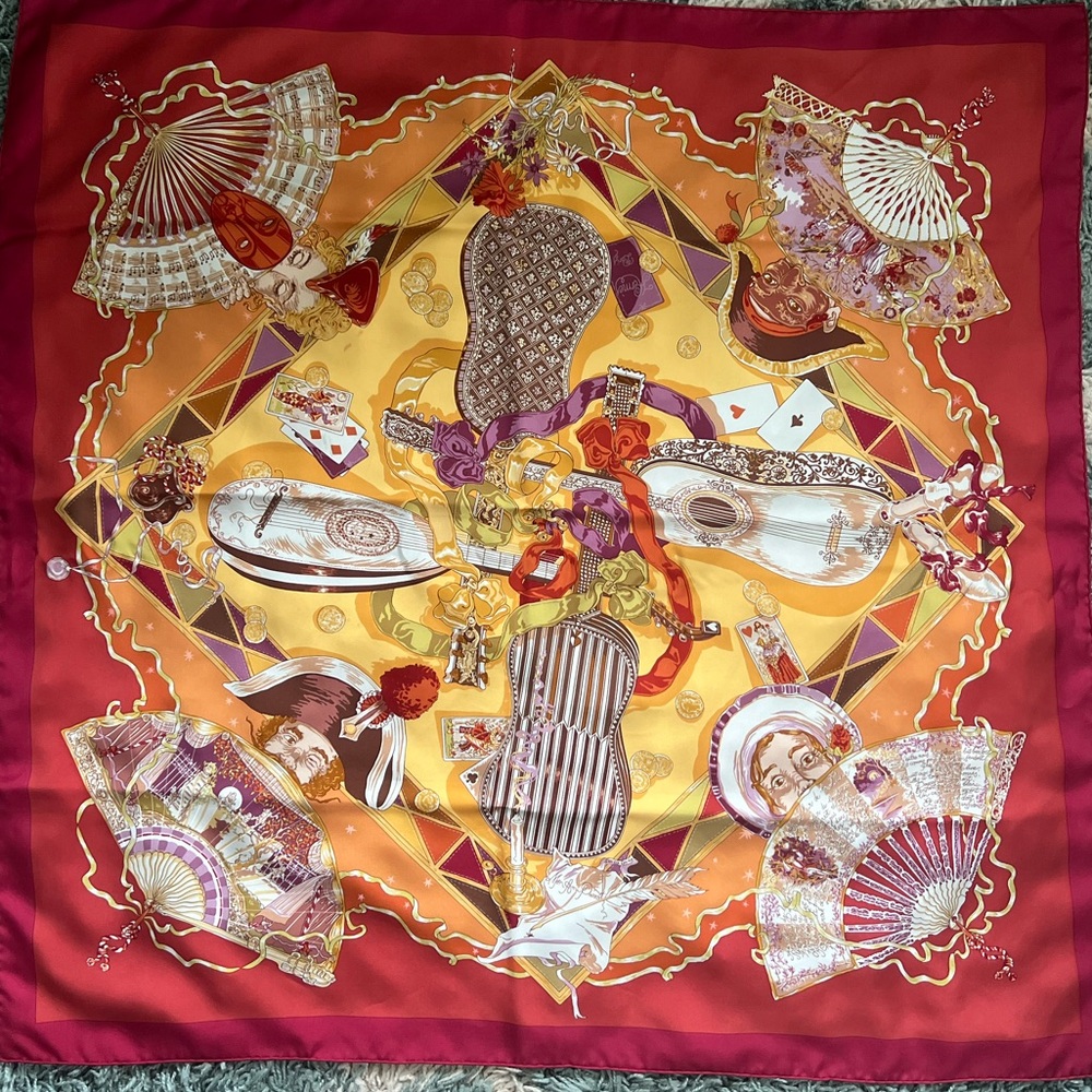 Hermes “Mon Ami Pierrot” scarf